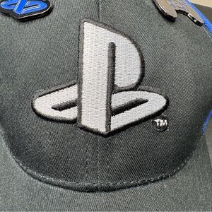 PlayStation gaming hat with buttons in the front